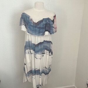 Go by GoSk off the shoulder silk dress size pm